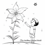 Stargazer Lily Coloring Sheets for Kids 4