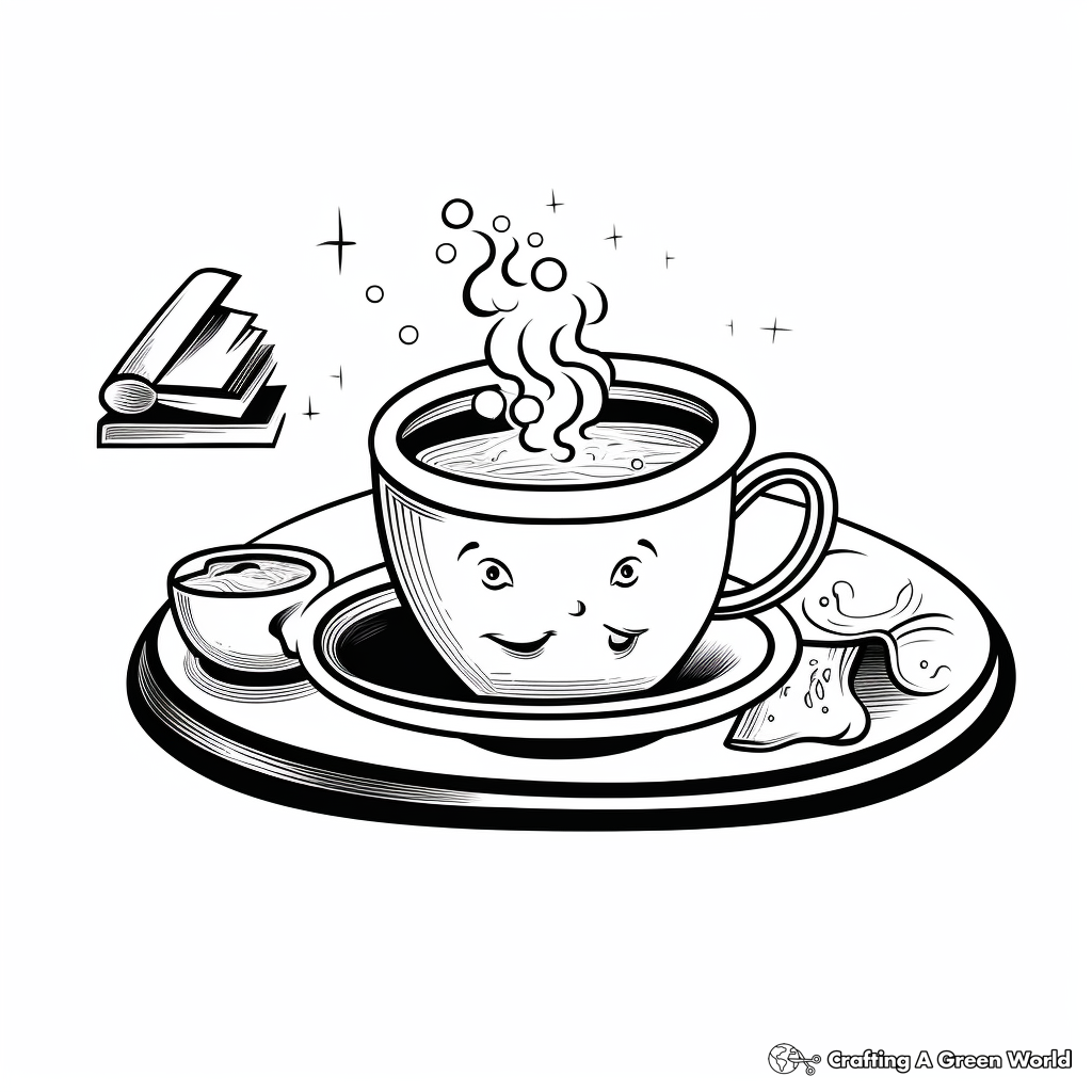Steaming Espresso Coloring Sheets 4