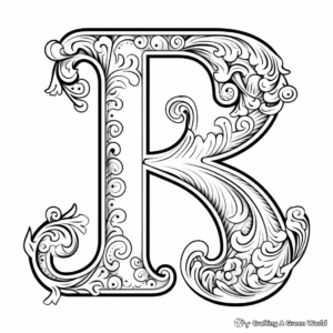 Storytime: Letter R and a Rainbow Coloring Page 1