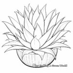 Stunning Agave Plant Coloring Pages 3
