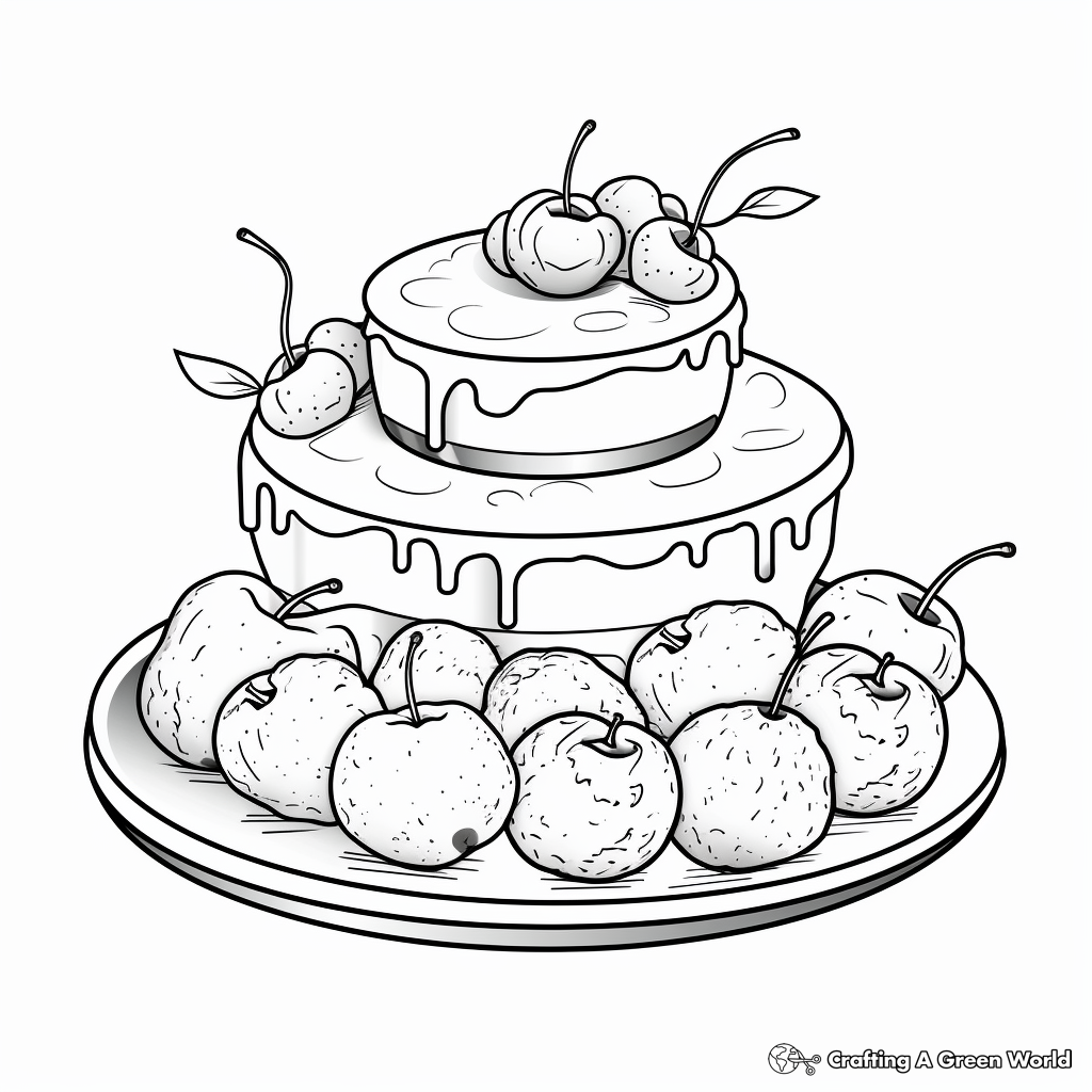 Sweet Clip Art Food Coloring Pages 4