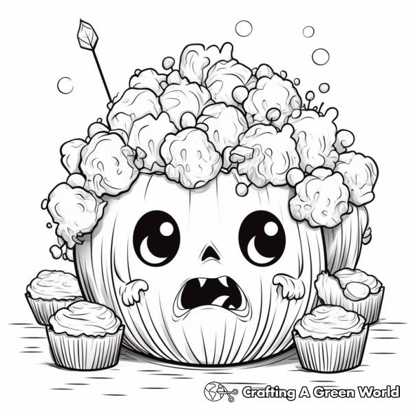Popcorn Coloring Pages - Free &amp; Printable!