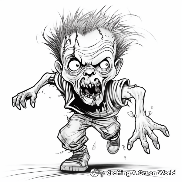 Zombie Coloring Pages - Free & Printable!