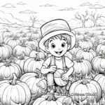Thanksgiving Pumpkin Patch Coloring Pages 4