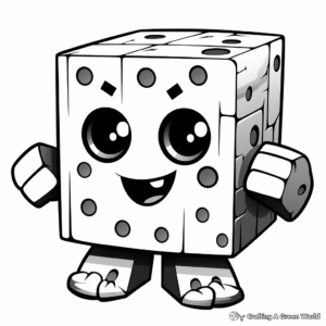 Themed Numberblocks Halloween Coloring Pages 3