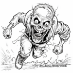 Thrilling Zombie Chase Coloring Pages 3