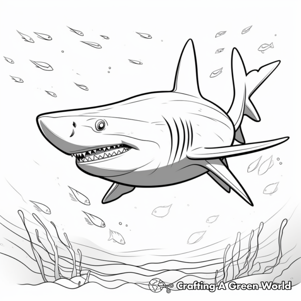 Tiger Shark Coloring Pages - Free &amp; Printable!