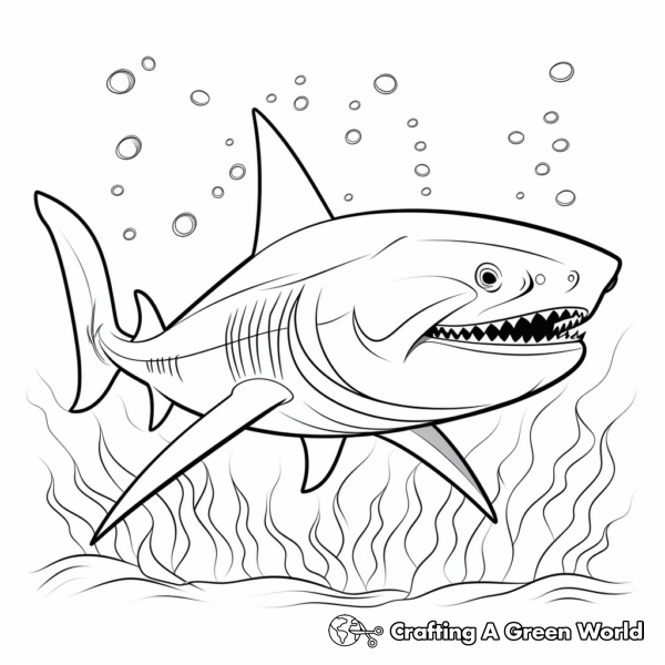 Tiger Shark Coloring Pages - Free &amp; Printable!