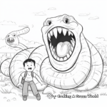 Titanoboa Attack Coloring Pages 3