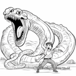 Titanoboa Attack Coloring Pages 4
