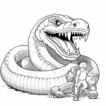 Titanoboa, The Giant Snake - Coloring Pages 4