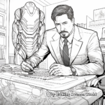 Tony Stark Becoming Iron Man Coloring Pages 3