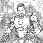 Tony Stark Becoming Iron Man Coloring Pages 4