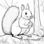 Touchable Textured Squirrel Coloring Pages 3