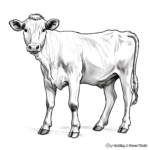 Traditional Dairy Cow Coloring Pages 2