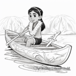 Traditional Hawaiian Canoe Coloring Pages 2