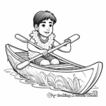 Traditional Hawaiian Canoe Coloring Pages 3