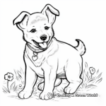 Traditional Japanese Shiba Inu Coloring Pages 1