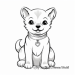 Traditional Japanese Shiba Inu Coloring Pages 2
