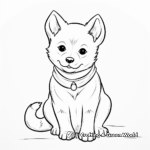 Traditional Japanese Shiba Inu Coloring Pages 3