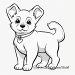 Traditional Japanese Shiba Inu Coloring Pages 4