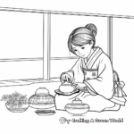 Traditional Japanese Tea Ceremony Coloring Pages 2