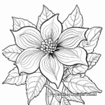Traditional Poinsettia Coloring Pages 4