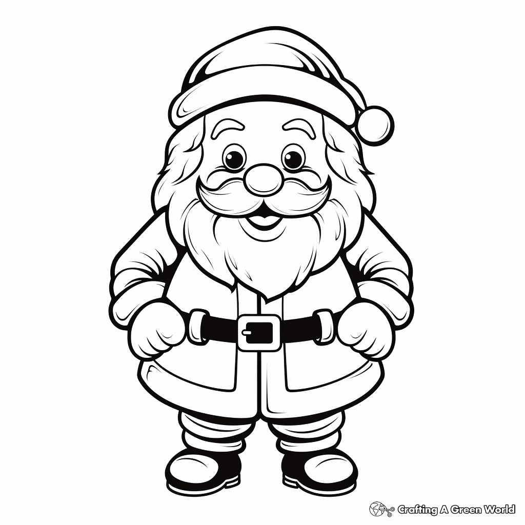 Traditional Santa Claus Coloring Pages 3