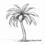 Tropical Palm Tree Coloring Pages 2