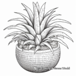 Tropical Pineapple Plant Coloring Pages 3