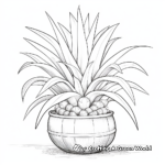 Tropical Pineapple Plant Coloring Pages 4