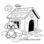 Underground Dog House Coloring Pages 1