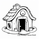 Underground Dog House Coloring Pages 4