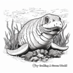Underwater Titanoboa Proportions Coloring Pages 3