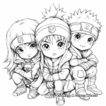 Unique Naruto and Friends Coloring Pages 3