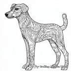 Unique Patterned Greyhound Coloring Pages 3
