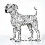 Unique Patterned Greyhound Coloring Pages 4