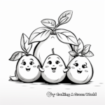 Unique Tropical Fruits of Hawaii Coloring Pages 4