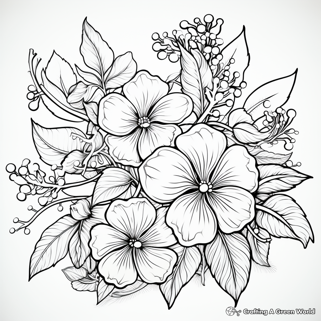 Uplifting Floral Positivity Coloring Pages 1