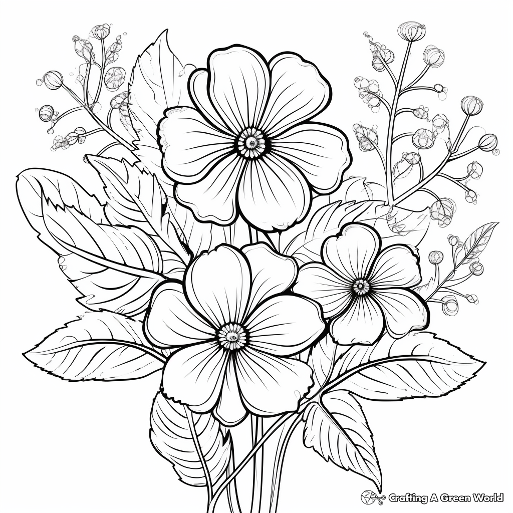 Uplifting Floral Positivity Coloring Pages 3
