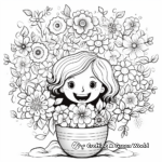 Uplifting Floral Positivity Coloring Pages 4