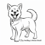 Versatile Breeds of Shiba Inu Coloring Pages 4