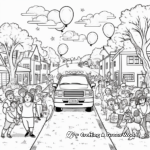 Vibrant Homecoming Rally Coloring Pages 1
