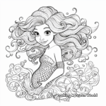 Victorian Inspired Mermaid Coloring Pages 1