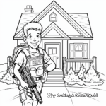 Welcome Home Soldier Homecoming Coloring Pages 1