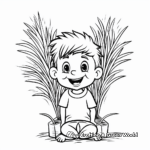 Wheat Grass Coloring Pages for Health enthusiasts 2