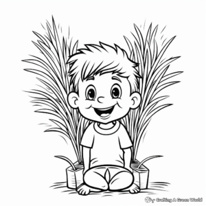 Wheat Grass Coloring Pages for Health enthusiasts 2