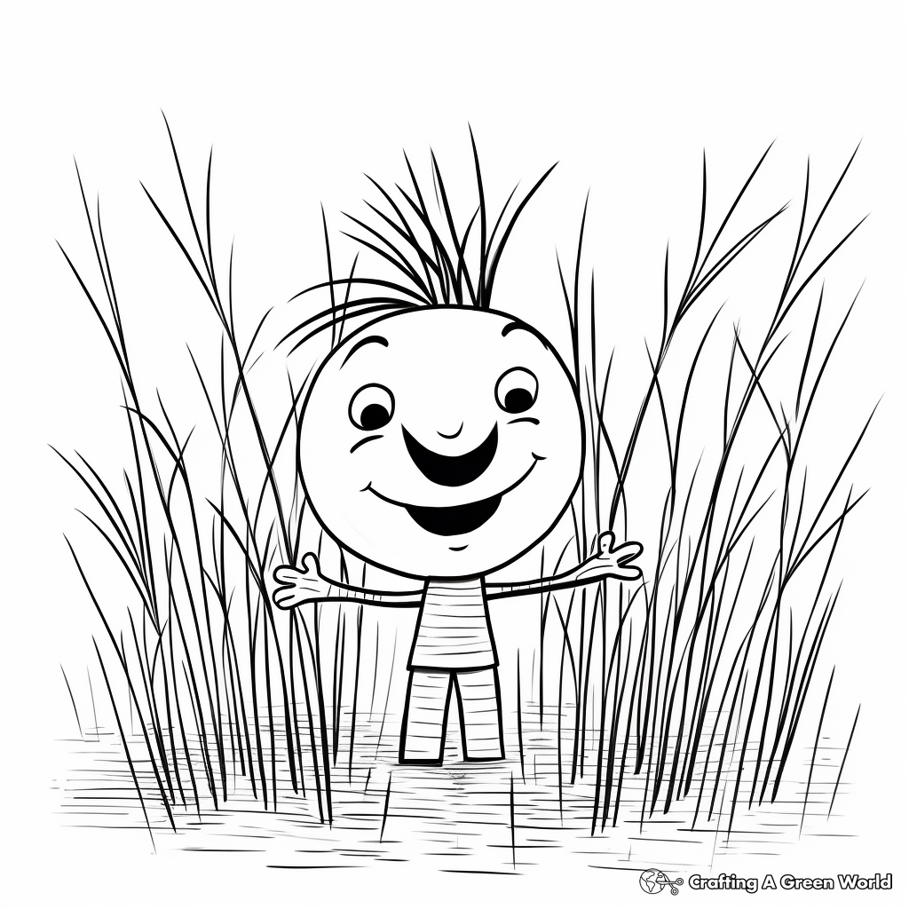 Wheat Grass Coloring Pages for Health enthusiasts 4