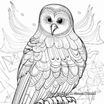 Whimsical Barn Owl Coloring Pages 1