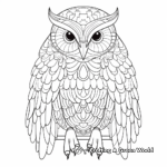 Whimsical Barn Owl Coloring Pages 2